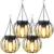 Aounq 800mAh Waterproof Solar Hanging Lanterns (4-Pack) for $24.99