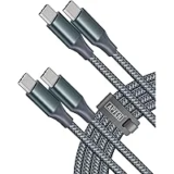 APFEN 2-Pack 6ft USB-C to USB-C Cable with 60W Fast Charging for $3.99