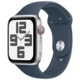 Apple Watch SE (2nd Gen) 44mm GPS + Cellular – Silver/Storm Blue for $197.95