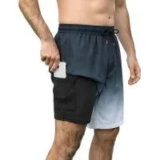 Aprolive 2-in-1 7″ Men’s Quick Dry Swim Trunks for $11.99