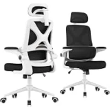 Apusen Ergonomic Office Chair with Adjustable Headrest and Armrests for $74.99