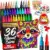 36-Pack Artistro Acrylic Paint Markers with Brush and Fine Tips for $9.47