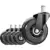 ASHGOOB 3 Inch Office Chair Wheels Set of 5 for $13.39