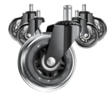 5-Pack ASHGOOB Rollerblade-Style Office Chair Wheels for $12