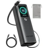 AsperX AX365 20000mAh 165W Laptop Power Bank with Retractable Cable for $39.99