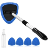AstroAI Inside Windshield Cleaner Tool with 4 Microfiber Pads for $9.29