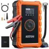 AstroAI S8 Air 3000A Jump Starter with 150PSI Air Compressor – $34.79 (61% Off)