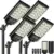 Atoechie 30,000 Lumen Dusk to Dawn Solar Street Light 4-Pack for $49.99