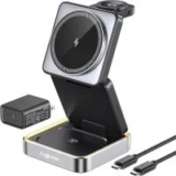 Augnner 3-in-1 25W Foldable Magnetic Wireless Charger for Apple Devices – Now $35.99
