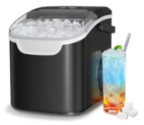 Auseo Countertop Ice Maker Machine – Produces 26 lbs of Ice Daily for $50
