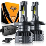 Auxbeam 9003 H4 HB2 LED Headlight Bulbs – 110W, 24000LM, 6500K White for $59.99