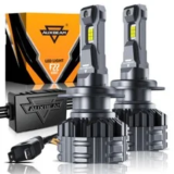 AUXBEAM H7 Canbus LED Headlight Bulb Kit (High/Low Beam, 6500K) – $56.99 ($113.98 Value)