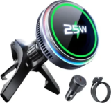 Avedio Links Qi2.2 25W Magnetic Wireless Car Charger – $19