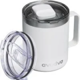 Avodvo 12oz Stainless Steel Insulated Coffee Mug for $8.99