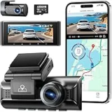 Azdome M550 Pro 2.5K GPS WiFi Dash Cam with 2160p Rear & Cabin Cameras for $60.49