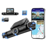 AZDOME M660-4CH WiFi Dash Cam for $109.99 – Front, Rear, and Inside Coverage