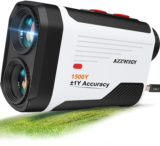 Azzwngy 1500-Yards Rechargeable Golf Rangefinder with Slope and Magnetic Mount for $29.99