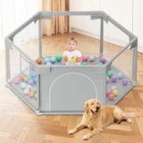 Babyeap 50 Inch Hexagonal Baby Playpen Now $29.99