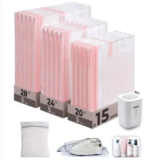 18-Pack BAGSMART Vacuum Storage Bags with Rechargeable Pump for $13.49