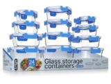 Bakken Borosilicate Glass Food Storage Containers Set for $22.15