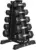 BalanceFrom 150LB Coated Hex Dumbbell Weight Set with A-Frame Rack for $129.98