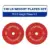 BalanceFrom 55 lbs Olympic Bumper Plate Pair for $57.33