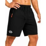 Balanoon 7″ Men’s Quick Dry Athletic Gym Shorts with Zipper Pockets for $9.99