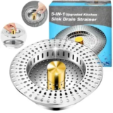 Balavina 18/8 Stainless Steel Kitchen Sink Drain Strainer for $3.99