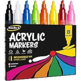 Bandle B. Acrylic Paint Markers Set of 8 for $1.79
