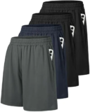 Barjneel Men’s Gym Shorts – 4 Pack for $14.23