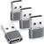 Basesailor USB-A to USB-C Adapter 4-Pack for $4.04