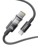 Baseus 100W 5A Fast Charging USB-C Cable with LED Display for $8.99