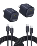 2-Pack Baseus 30W USB-C Charger with Cable for $16