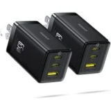 Baseus 65W 3-Port USB Wall Charger (2-Pack) for $26.99