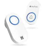 Battery-Free Wireless Doorbell Set with Plug-in Receiver – $6.70