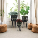 Bayou Breeze Boho Wicker Planter Stand Set for $33.99