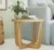Beautiful by Drew Barrymore Rattan & Glass Side Table for $39