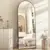 BEAUTYPEAK 64″ x 21″ Arched Full Length Mirror with Floor Stand for $40