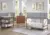 Bebe Pixie Zen 3-in-1 Convertible Crib in Walnut/White for $100 $100.00