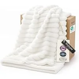Bedsure GentleSoft White Throw Blanket 50×60-in for $8.09
