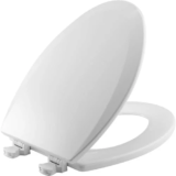 Bemis 1500EC Lift-Off Wood Elongated Toilet Seat in Cotton White for $16.99