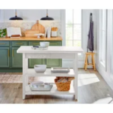 Better Homes and Gardens Wood Kitchen Island with 2 Shelves and Drawers for $81.50