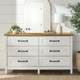 Better Homes & Gardens Modern Farmhouse 56.85-Inch 6 Drawer Dresser for $167.00
