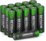 Bevigor 2800mAh Ni-MH Rechargeable AA Batteries (16-Pack) for $9.44