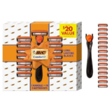 BIC Comfort 3 Refillable Men’s Razor with 14 Cartridges for $7.79