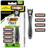 BIC Flex 4 Sensitive Hybrid Men’s Disposable Razor with 4 Cartridges for $3.58