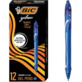 BIC Gelocity Quick Dry Gel Pens, 12-Count for $4.90