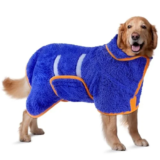 Bienbee Dark Blue XL Dog Bathrobe for $9.79