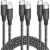 Bkayp 10ft 60W USB-C Cable (3-Pack) for $3.49