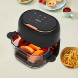 Black Touch Screen Hot Air Fryer Now $57.46, 48% Off
